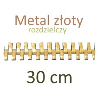 METR  30cm zamek metal złoty rozdzielczy    WYBÓR KOLORÓW